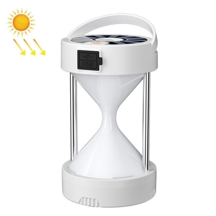 Camping Lantern Outdoor Solar Emergency Lights Multifunctional Tent Light(Hourglass White) - Camping Lighting by buy2fix | Online Shopping UK | buy2fix