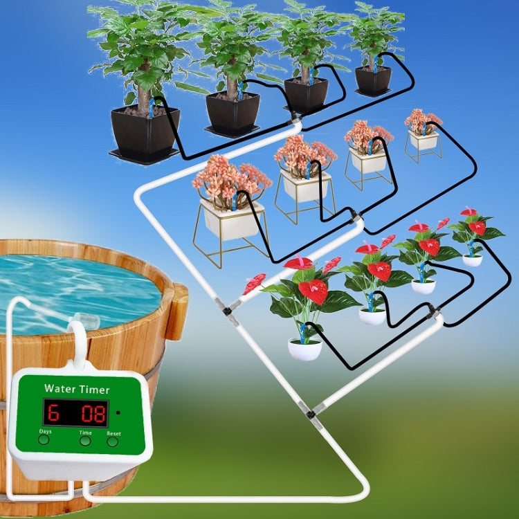 Household Intelligent Drip Irrigation Automatic Watering Timing Machine, Specification: Water 2 Potted Plants - Watering & Irrigation by buy2fix | Online Shopping UK | buy2fix