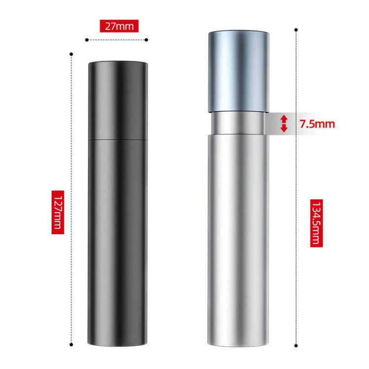 1200mAh LED Outdoor Strong Lighting Lithium Battery Flashlight, Color: Fixed Focus Silver - Mini Flashlight by buy2fix | Online Shopping UK | buy2fix