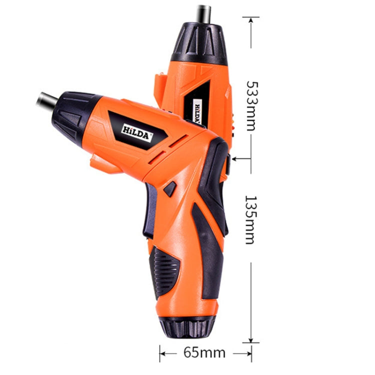 HILDA Multi-Function Li-Ion Screwdriver Mini Screwdriver Set(Orange) - Screws by HILDA | Online Shopping UK | buy2fix