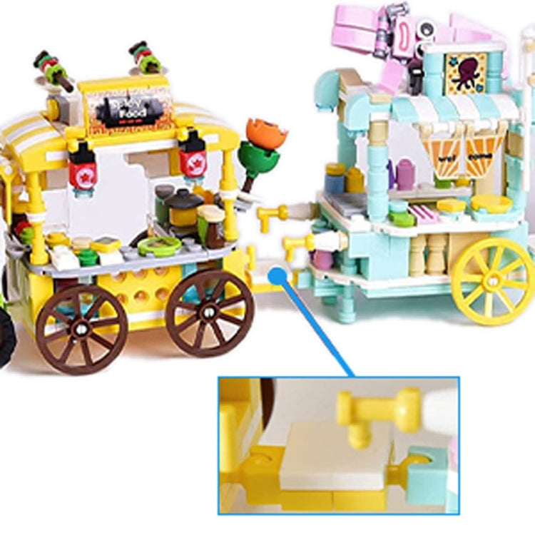 LELE BROTHER Children Assembling Mini City Street Scene Building Blocks, Style: 8613-3 Ice Cream - Building Blocks by LELE BROTHER | Online Shopping UK | buy2fix