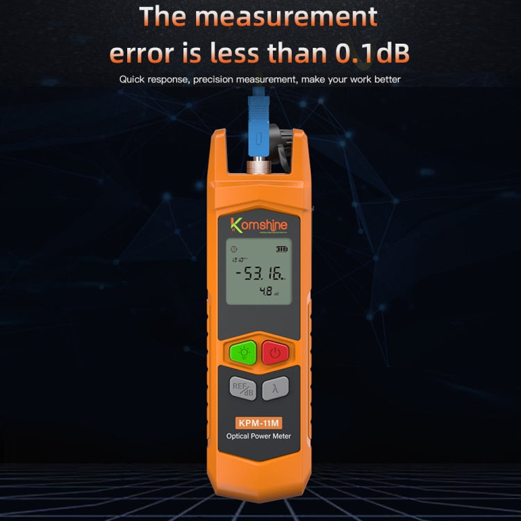 Komshine High Precision Optical Power Meter Mini Fiber Optic Light Attenuation Tester With LED, Specification: A-G/-70dBM to +6DBM - Fiber Optic Test Pen by Komshine | Online Shopping UK | buy2fix