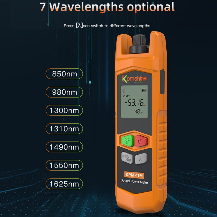 Komshine High Precision Optical Power Meter Mini Fiber Optic Light Attenuation Tester With LED, Specification: A-G/-70dBM to +6DBM - Fiber Optic Test Pen by Komshine | Online Shopping UK | buy2fix