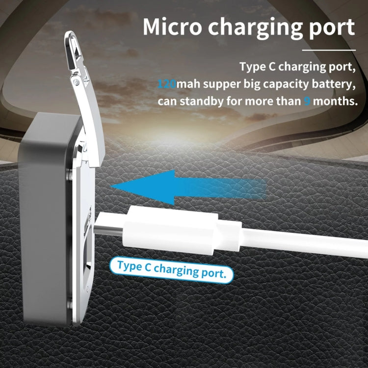 Embedded Luggage Fingerprint Lock USB Charging Super Long Standby Smart Lock(White) - Padlocks by buy2fix | Online Shopping UK | buy2fix