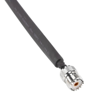 Window/Door Pass Through Flat RF Coaxial Cable UHF 50 Ohm RF Coax Pigtail Extension Cord, Length: 40cm(Female To Female) - Connectors by buy2fix | Online Shopping UK | buy2fix