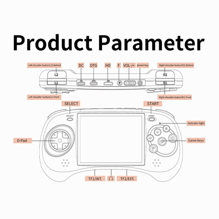 ANBERNIC RG ARC-D Handheld Game Console 4-Inch IPS Screen Linux / Android 11 System Portable Video Arcade 128G(Black) - Pocket Console by ANBERNIC | Online Shopping UK | buy2fix