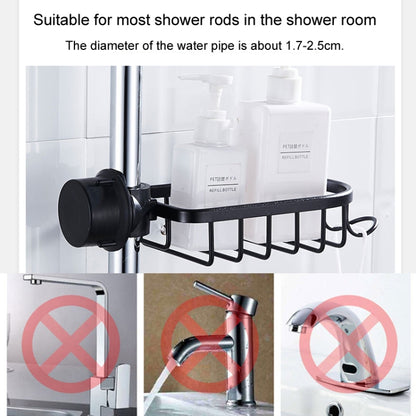 Kitchen Faucet Shelf No-Punch Sink Rag Drainage Basket Sponge Drainage Storage Rack, Style: E Black - Shelf by buy2fix | Online Shopping UK | buy2fix