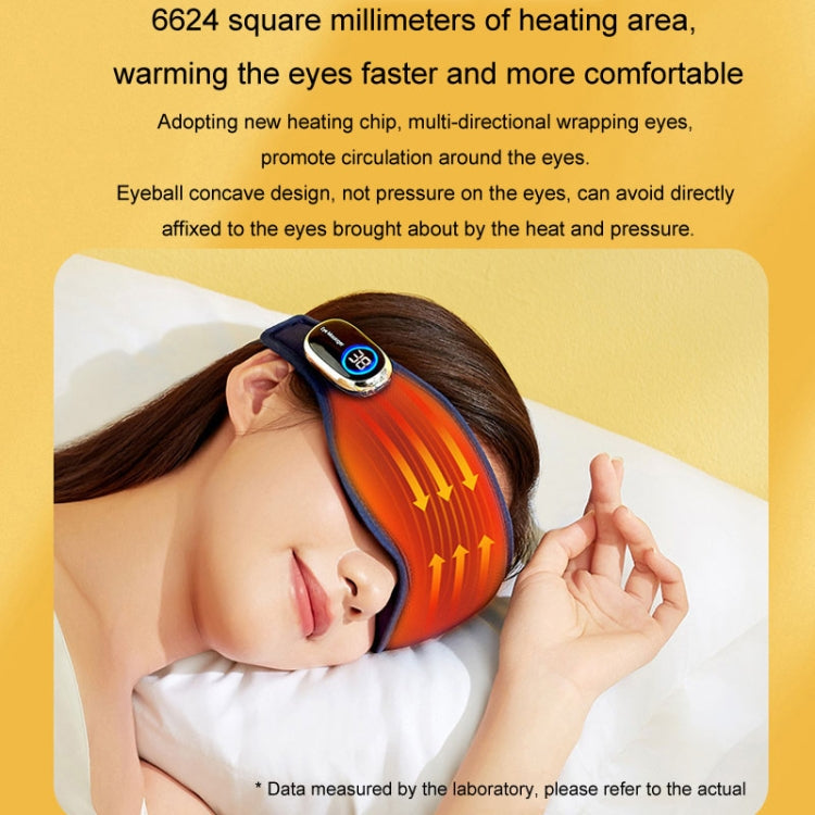Heating Eye Massager Electrical Smart Graphene Flexible Hot Compress Relieve Fatigue Cloud Sense Eye Mask(Dark Blue) - Eye Masks by buy2fix | Online Shopping UK | buy2fix