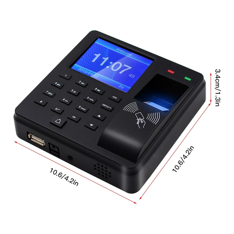 M10 Smart ID Card Recognition Fingerprint Access Control All-in-one Attendance Machine(English Version) - Attendance System by buy2fix | Online Shopping UK | buy2fix