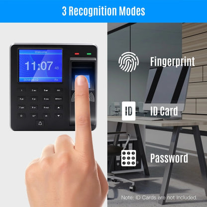 M10 Smart ID Card Recognition Fingerprint Access Control All-in-one Attendance Machine(English Version) - Attendance System by buy2fix | Online Shopping UK | buy2fix