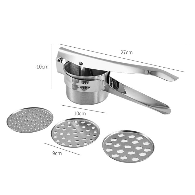 Stainless Steel Potato Press Manual Juicer Vegetable And Fruit Squeezer, Model: 3 In 1 - Stirrer & Squeezer by buy2fix | Online Shopping UK | buy2fix