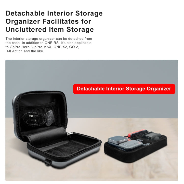 For Insta360 One RS AMagisn Sports Camera Storage Bag Handheld Waterproof Carrying Bag(Yellow) - Case & Bags by aMagisn | Online Shopping UK | buy2fix