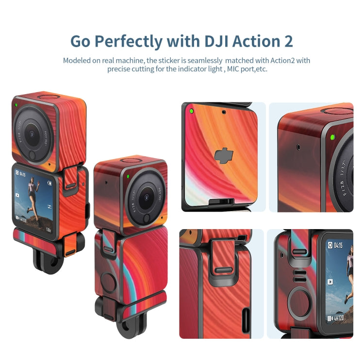 For DJI Action 2 aMagisn Body Protection Paper Scratch-Resistant Film Accessories, Style: Power Colorful Painting 2 -  by aMagisn | Online Shopping UK | buy2fix
