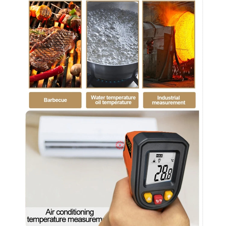 NJTY Digital Display High-Precision Infrared Thermometer For Bakery Kitchen Industry, Spec: T600A (Adjustable) - Digital Thermometer by NJTY | Online Shopping UK | buy2fix