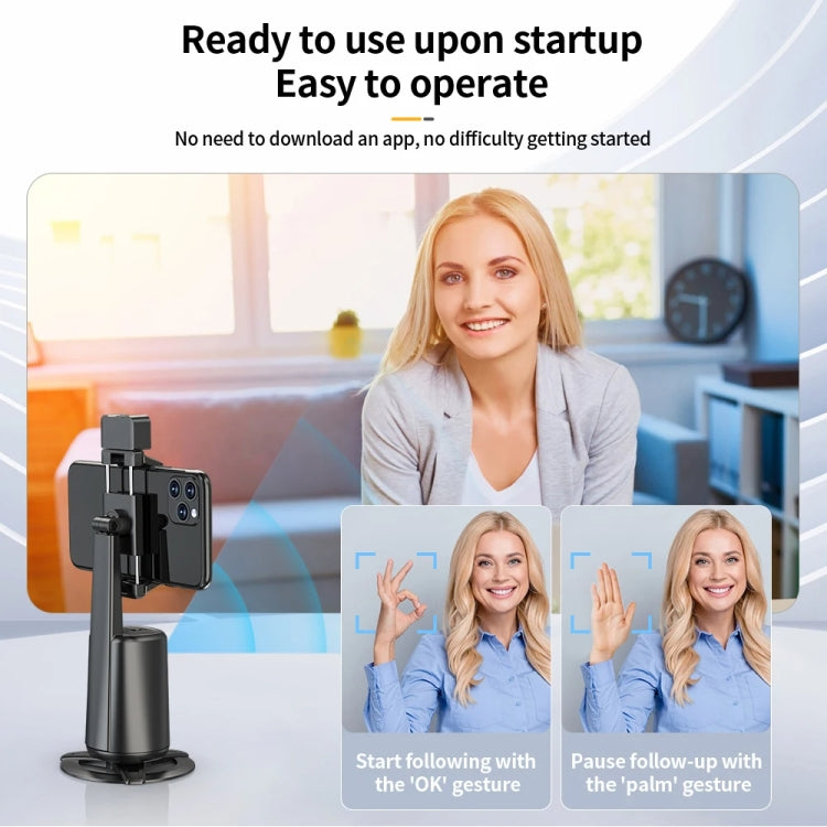 Pixel A200  Auto Tracking Gimbal Stabilizer 360 Degree Rotation Selfie Stick With Fill Light Set 2 - Handheld Gimbals by Pixel | Online Shopping UK | buy2fix