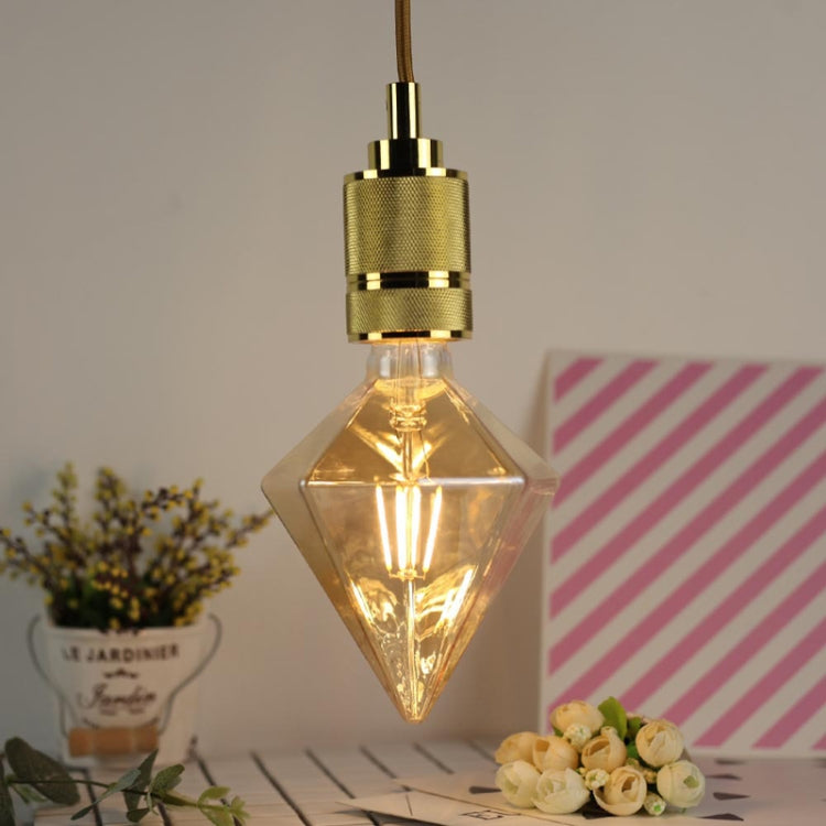 E27 Screw Port LED Vintage Light Shaped Decorative Illumination Bulb, Style: G125 Watermelon Gold(220V 4W 2700K) - LED Blubs & Tubes by buy2fix | Online Shopping UK | buy2fix