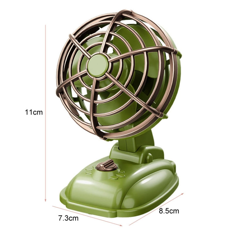 Mini Office Desktop Silent Electrical Fan Desktop Outdoor USB Retro Fan(Pink) - Electric Fans by buy2fix | Online Shopping UK | buy2fix