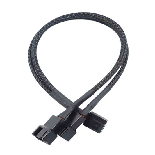 0.27m Computer PWM Temperature Control Cooling Fan Extension Cable Chassis HUB Connector(1 In 2) - Others by buy2fix | Online Shopping UK | buy2fix