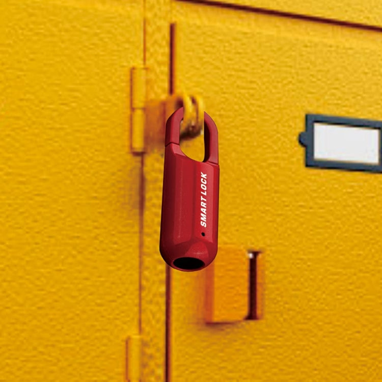 Smart USB Charging Bag Fingerprint Padlock Furniture Backpack Lock(Red) - Padlocks by buy2fix | Online Shopping UK | buy2fix