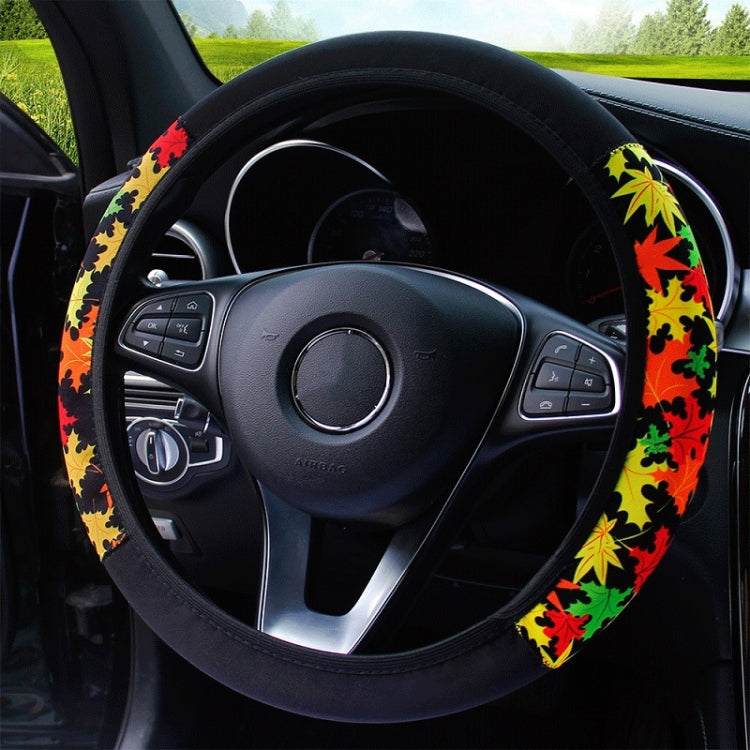 Color-blocked Neoprene Elastic Steering Wheel Cover Without Inner Ring(Random Pattern Delivery) - Steering Wheel Accessories by buy2fix | Online Shopping UK | buy2fix