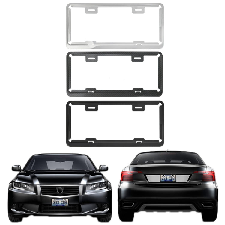 Taiwan Car License Plate Stainless Steel Frame, Specification: Black - License Plate Covers & Frames by buy2fix | Online Shopping UK | buy2fix