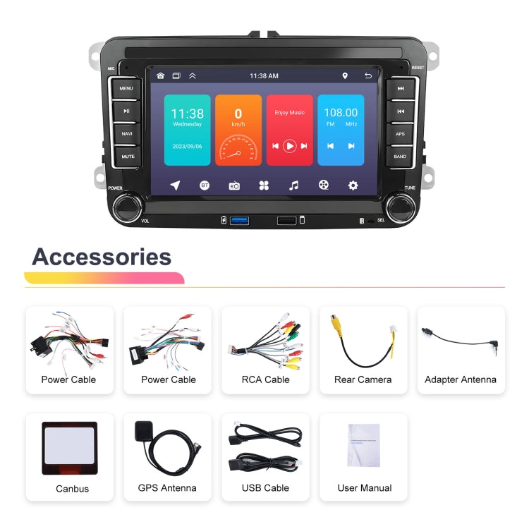 For Volkswagen/Skoda 1+32G Player Large Screen Carplay Android Navigation Reversing Camera Integrated Machine(Standard) - Car MP3 & MP4 & MP5 by buy2fix | Online Shopping UK | buy2fix