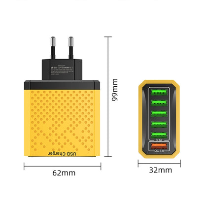 6-Ports Multifunctional Quick Charging USB Travel Charger Power Adapter, Model: Black EU Plug - USB Charger by buy2fix | Online Shopping UK | buy2fix