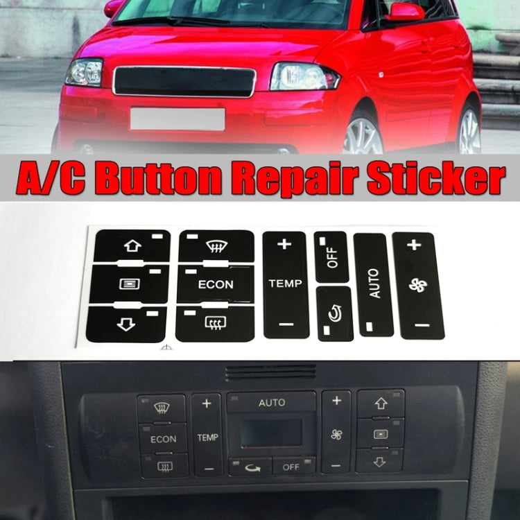 2pcs For Audi A2/A3/A8L Car Air Conditioning Control Switch Repair Sticker - Decorative Sticker by buy2fix | Online Shopping UK | buy2fix