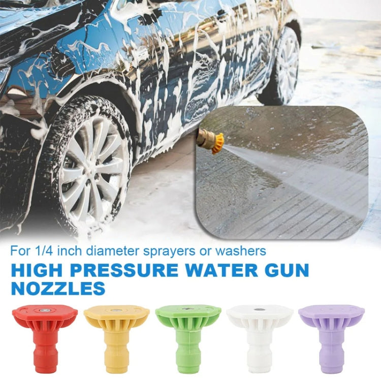 High-pressure Car Washer Nozzle Fan-shaped 1/4 Quick Plug Connector Water Rifle Parts, Specification: 40 Degree (1.6 Nozzle) - Car Washer & Accessories by buy2fix | Online Shopping UK | buy2fix