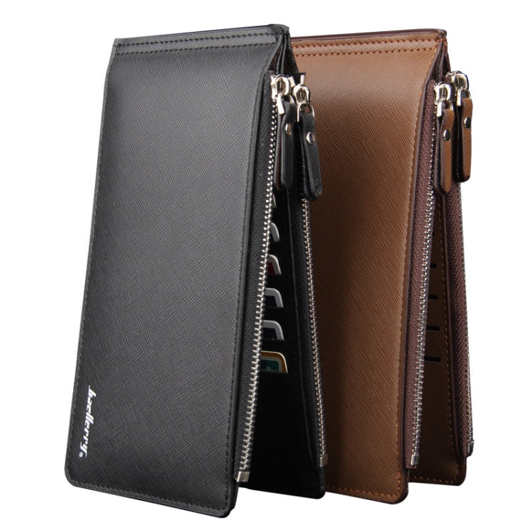 Baellerry CA013 Casual Multi-card Slot Long Wallet Multifunctional Ultra-thin Card Holder(Coffee) - Wallets by Baellerry | Online Shopping UK | buy2fix