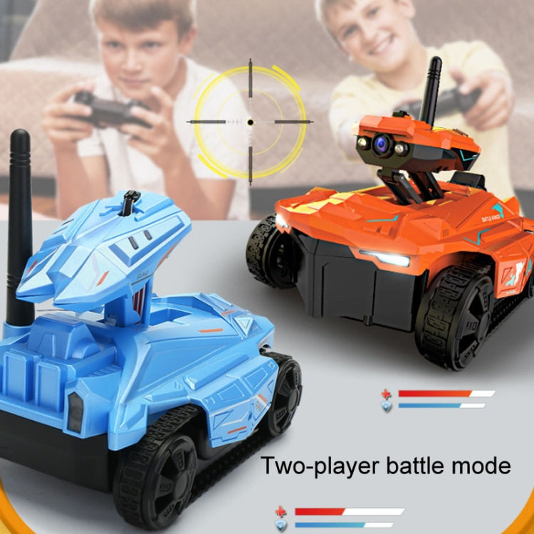 Tank Car Toys 720P HD Camera RC Car With Real-time Surveillance With Remote Controller(Orange) - RC Cars by buy2fix | Online Shopping UK | buy2fix