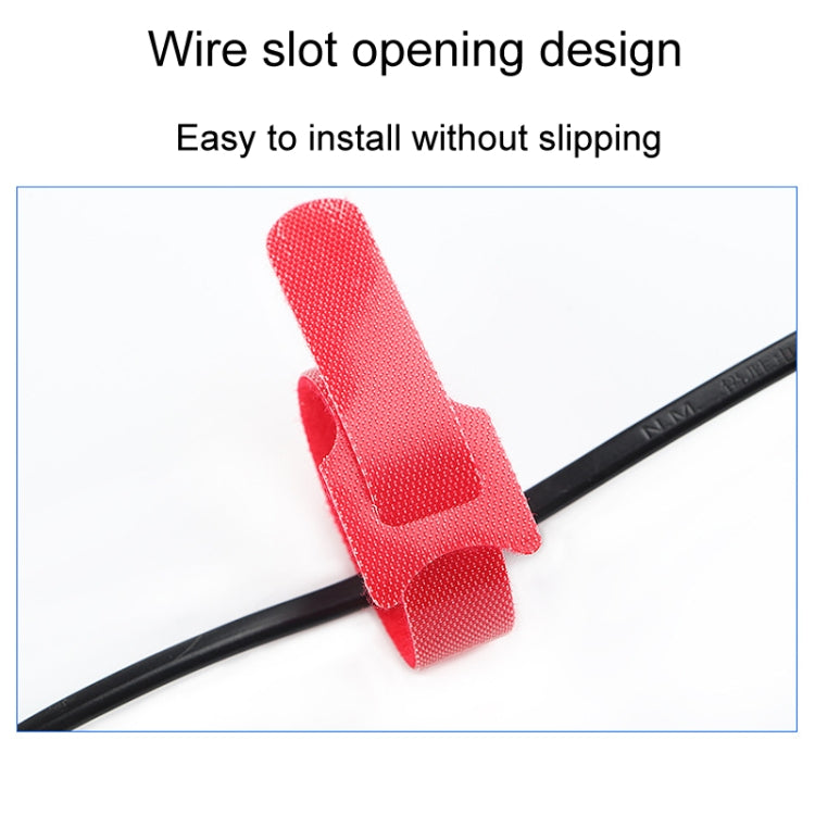 20pcs Nylon Fixed Packing Tying Strap Data Cable Storage Bundle, Model: 10 x 100mm Red - Cable Organizer by buy2fix | Online Shopping UK | buy2fix