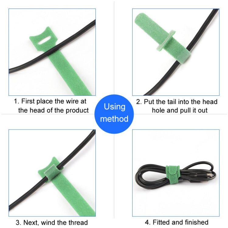 20pcs Nylon Fixed Packing Tying Strap Data Cable Storage Bundle, Model: 10 x 150mm Green - Cable Organizer by buy2fix | Online Shopping UK | buy2fix