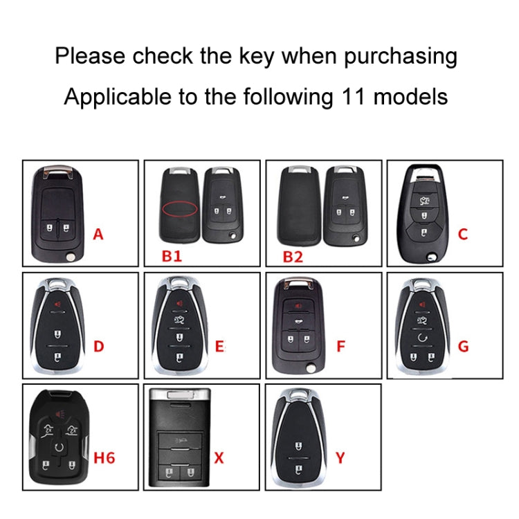 For Chevrolet Car Key Cover Multifunctional Keychain Anti-lost Number Plate, Style: Y - Car Key Cases by buy2fix | Online Shopping UK | buy2fix