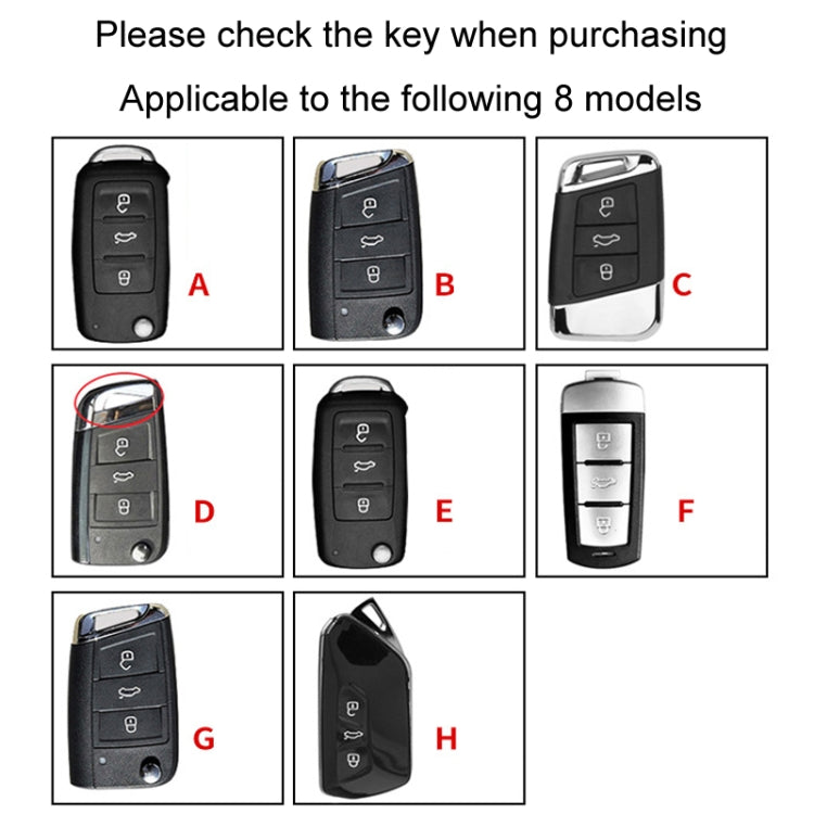 For Volkswagen Key Cover Multifunctional Keychain Anti-lost Number Plate, Style: C - Car Key Cases by buy2fix | Online Shopping UK | buy2fix