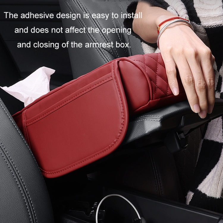 Car Armrest Box Booster Pad Widened Interior Tissue Box, Color: Mocha Brown - Stowing Tidying by buy2fix | Online Shopping UK | buy2fix