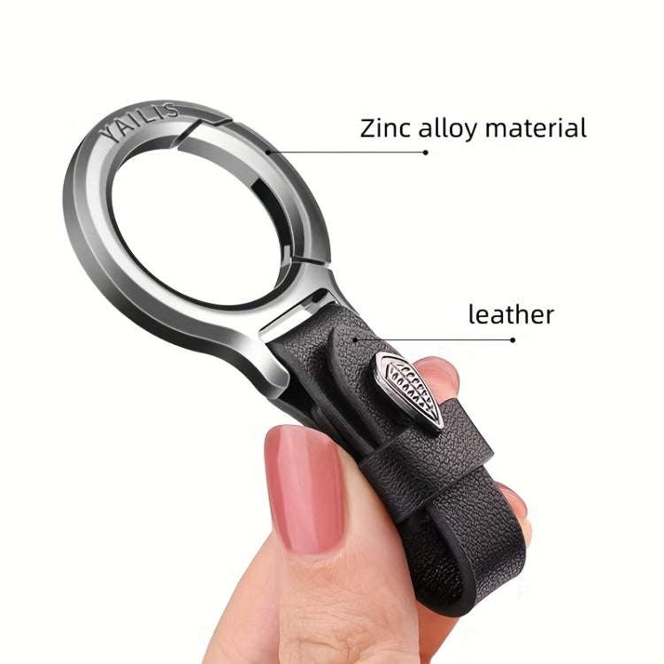 YAILIS Zinc Alloy Car Keychain Multi-functional Belt Hook Key Holder For Men & Women(Quartz Brown) - Key Rings by buy2fix | Online Shopping UK | buy2fix