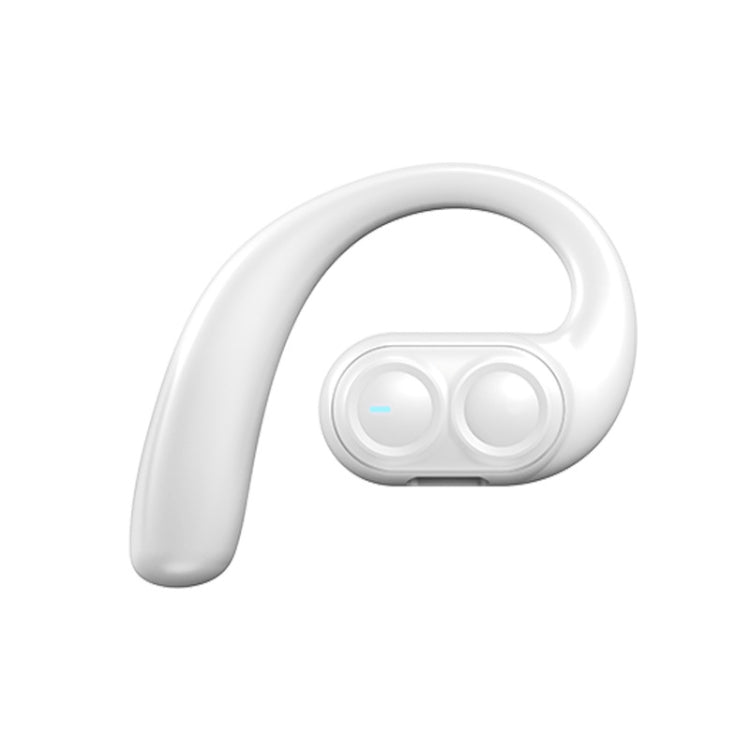 LX09 Single Ear Dual Speaker Stereo OWS On-Ear Bluetooth Earphone(White) - Bluetooth Earphone by buy2fix | Online Shopping UK | buy2fix