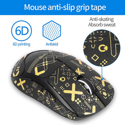 For Logitech GPW 2-Generation Mouse Anti-Slip Stickers Absorb Sweat Paste, Color: Black Gold Fully Surround - Silicone / Sticker by buy2fix | Online Shopping UK | buy2fix