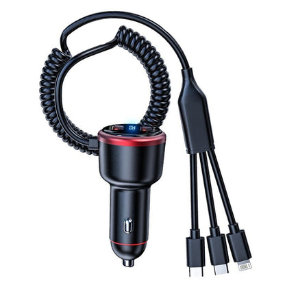 Vehicle Mini Fast Charging Charger Car One To Three Cigarette Lighter, Model: Premium Version - Car Charger by buy2fix | Online Shopping UK | buy2fix