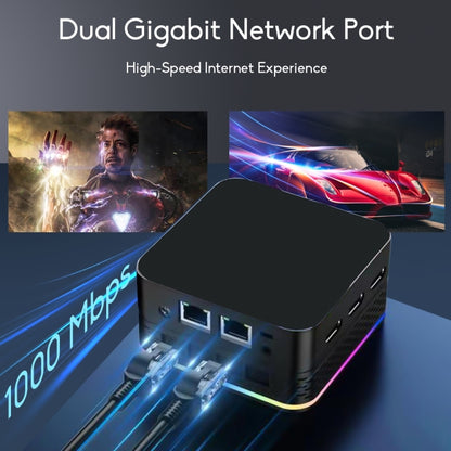 T9 Plus N100 DDR5 8G+256G UK Plug 12th Alder Lake Dual Gigabit LAN+3 HDMI 4K HD Pocket Mini PC - Windows Mini PCs by buy2fix | Online Shopping UK | buy2fix