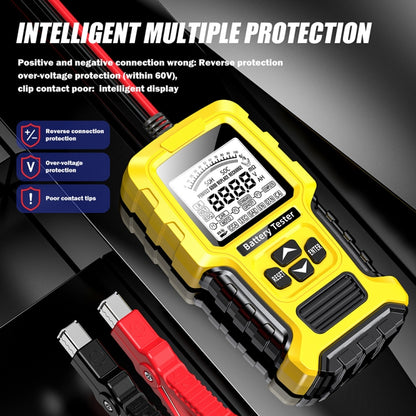 FOXSUR 12V/24V Automotive Lead-acid Battery Internal Resistance Rapid Analyzer(Yellow) - Electronic Test by FOXSUR | Online Shopping UK | buy2fix