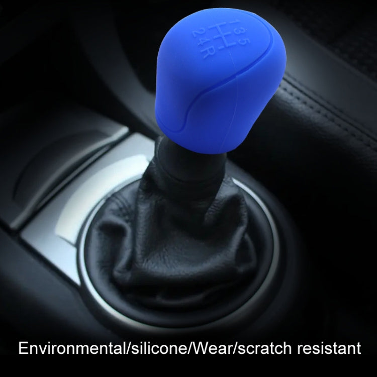 Automotive Silicone Manual Automatic Shift Lever Protective Cover, Size: Gear Shift Blue - Shift Knob by buy2fix | Online Shopping UK | buy2fix