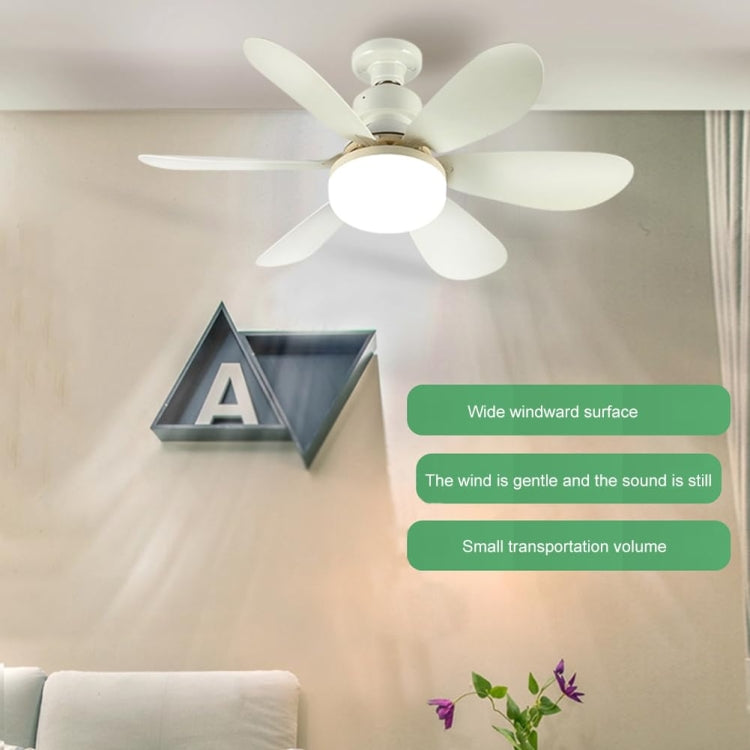 Home Small Fan Light E27 Snail Mouth Suspension Fan Lamp, Size: 420x205mm 30W Multi-color(Remote Control Without Base) - Electric Fans by buy2fix | Online Shopping UK | buy2fix