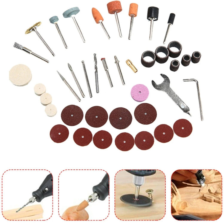 VICOVER Small Adjustable Speed Electrical Grinder Set Jade Carving Pen Polishing Tool EU Plug, Model: 100pcs Parts - Abrasive Tools & Accessories by VICOVER | Online Shopping UK | buy2fix