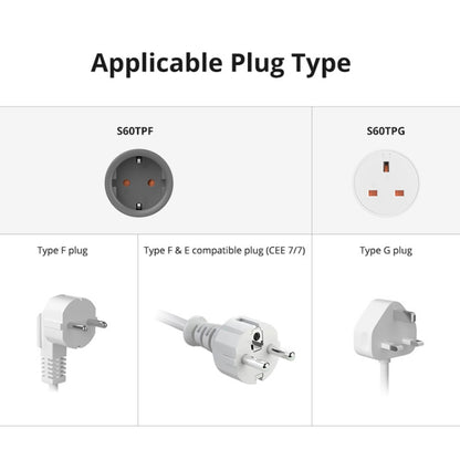 SONOFF S60TPF EU Plug Smart WiFi Socket Electricity Time Switching Voice Control - Smart Socket by SONOFF | Online Shopping UK | buy2fix