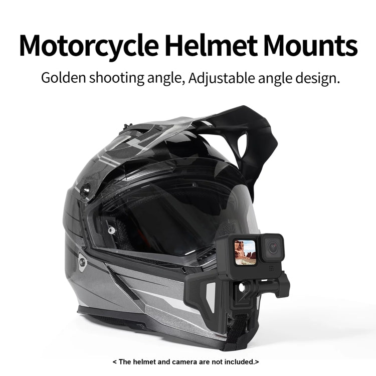 TELESIN GP-HBM-MT2-YH Universal Helmet Mount Holder For Sports Camera - Helmet Mount by TELESIN | Online Shopping UK | buy2fix