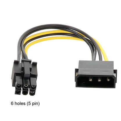 15cm Large 4Pin To 6Pin Power Cord Graphics Card Adapter Cable - Power Cord by buy2fix | Online Shopping UK | buy2fix