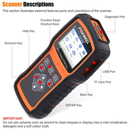 FOXWELL NT630 Plus OBD2 Scanner SRS ABS Code Reader SAS OIL EPB Reset Diagnostic - Electronic Test by FOXWELL | Online Shopping UK | buy2fix