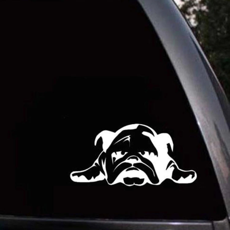 2pcs British Tired Puppy Car Decorative Sticker(Black) - 3D Creative Stickers by buy2fix | Online Shopping UK | buy2fix